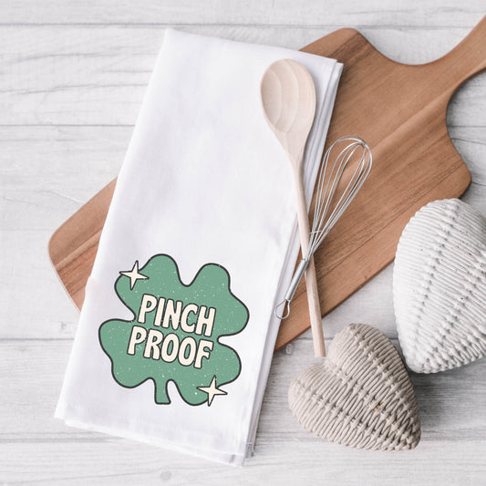 Pinch Proof Shamrock | Tea Towel