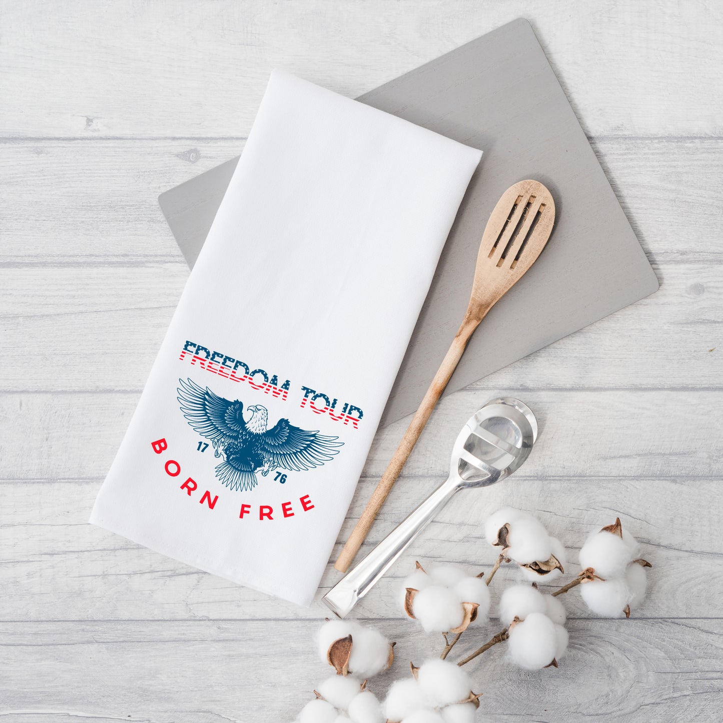 Freedom Tour Eagle | Tea Towel