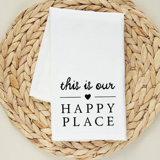 Our Happy Place Heart | Tea Towel