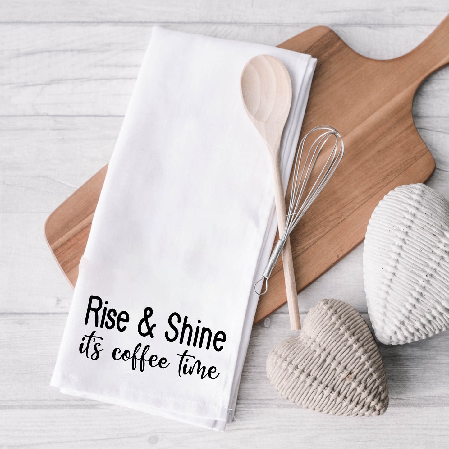 Rise And Shine Coffee Time | Tea Towel