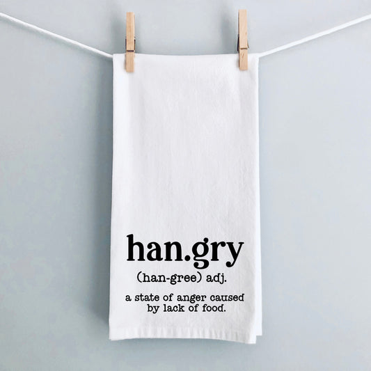 Hangry Definition | Tea Towel