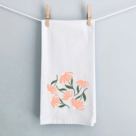 Pink Daisies | Tea Towel