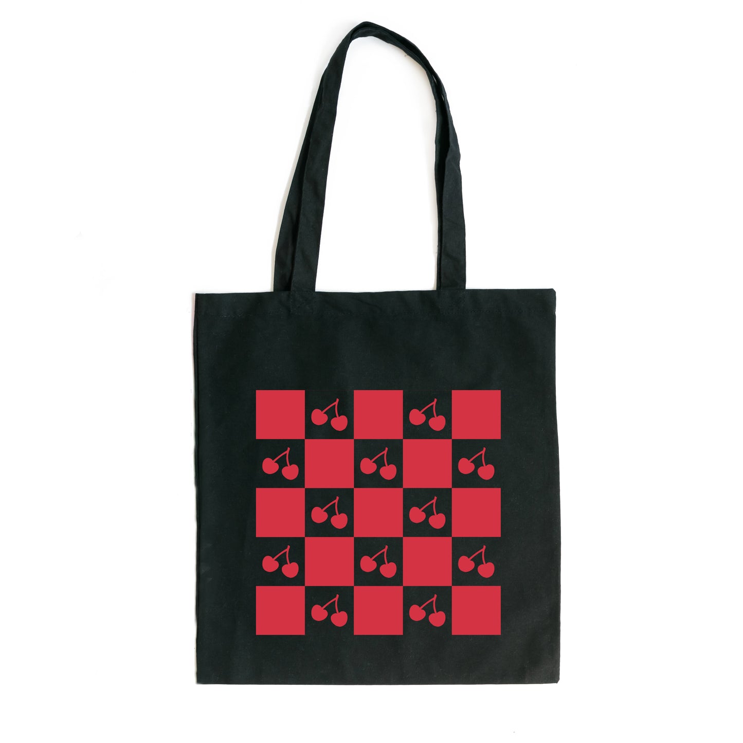 Checkerboard Cherries | Tote Bag