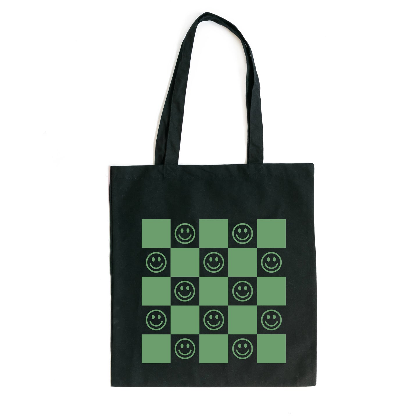 Checkerboard Smiley | Tote Bag
