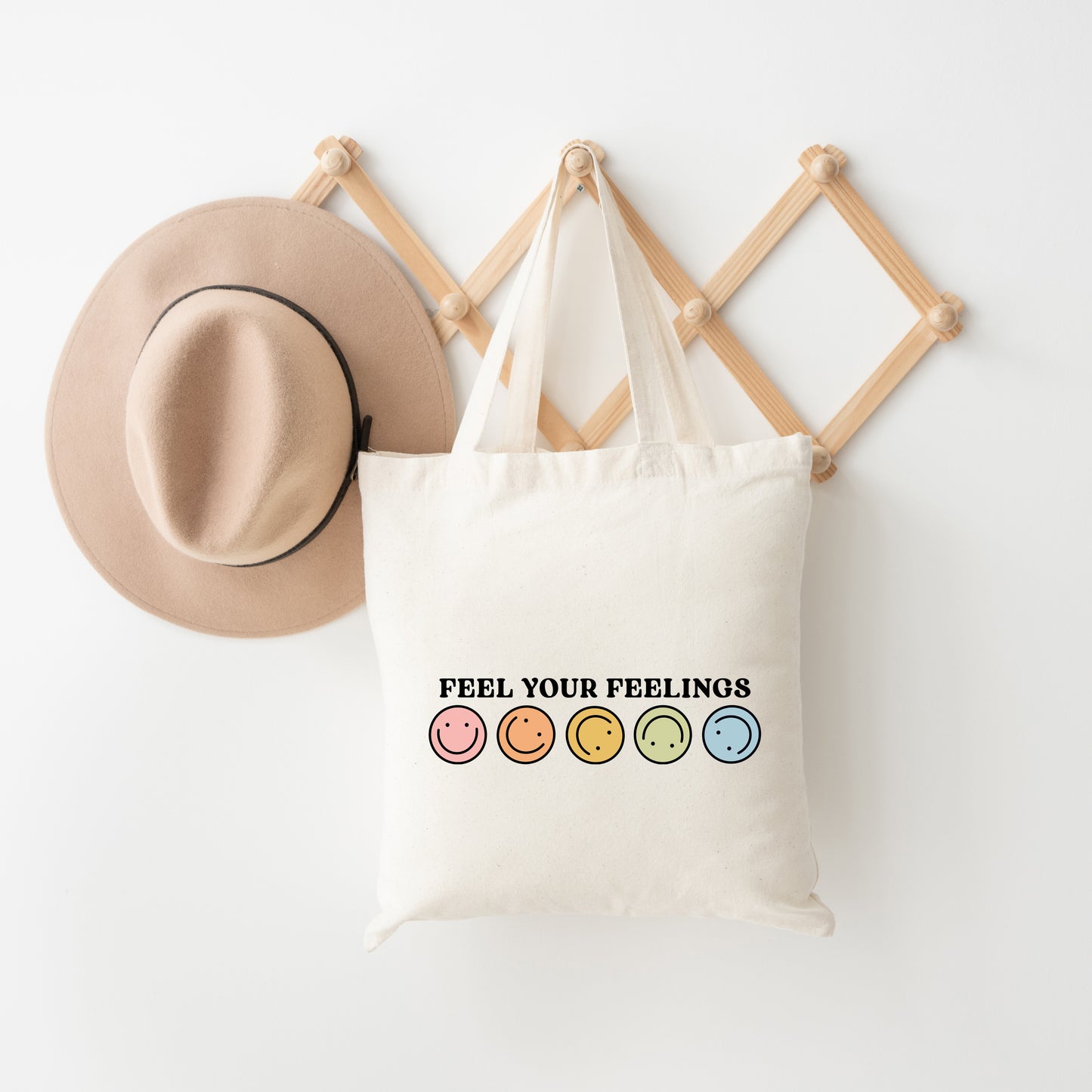 Feel Your Feelings Rainbow Smileys | Tote Bag