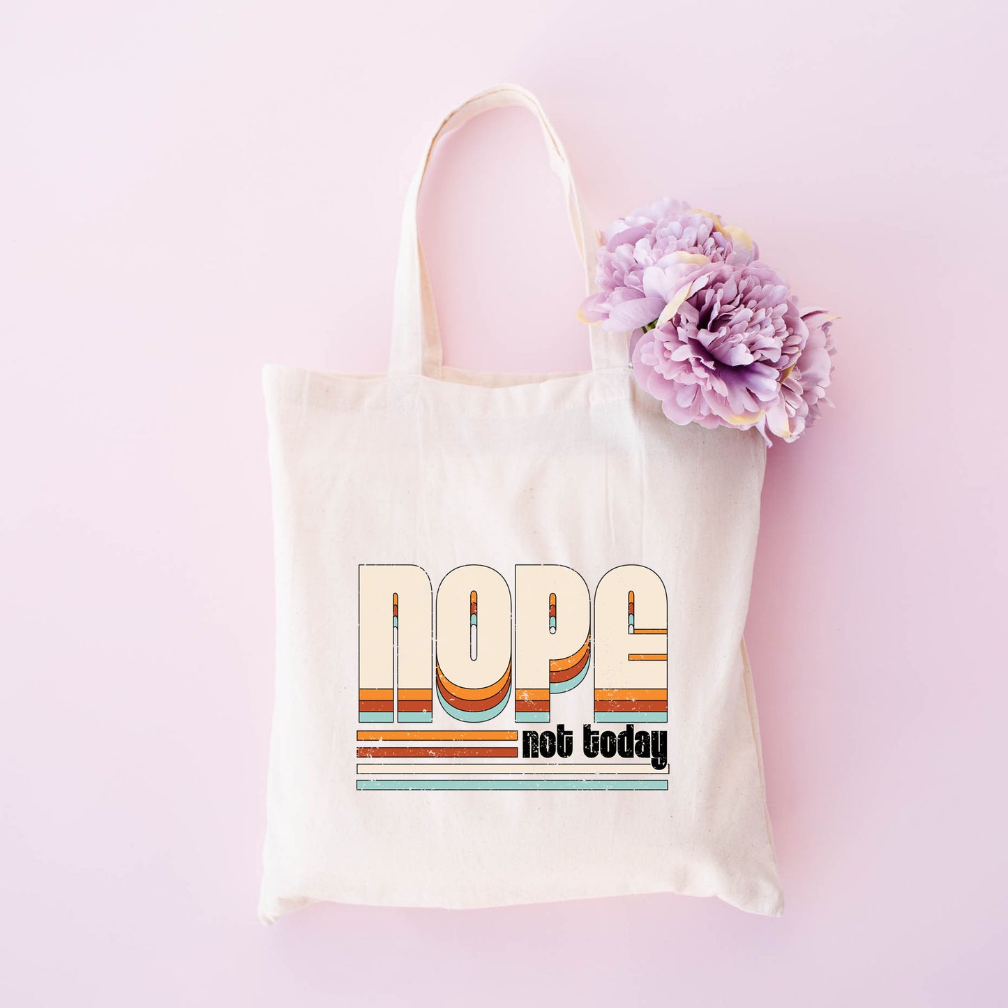 Retro Nope Not Today | Tote Bag