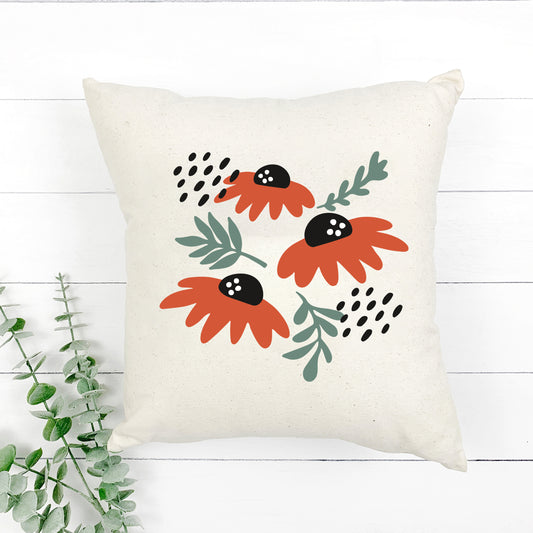 Poppies And Ruscus | Pillow Cover
